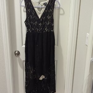 Torrid Black Lace High Low Dress